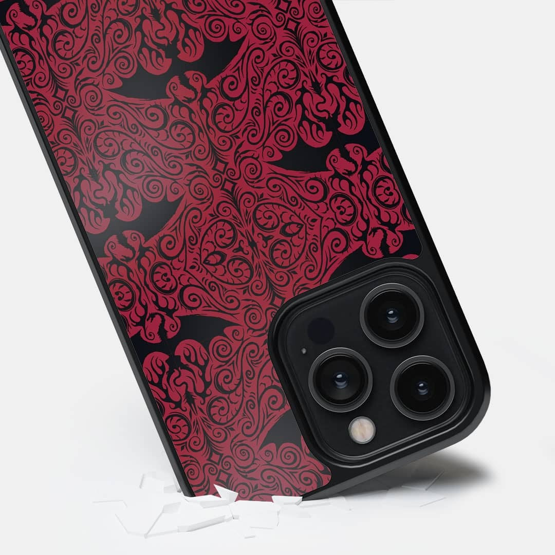 Dragon Pattern Glass iPhone Case for iPhone 14 Pro Max | Macmerise