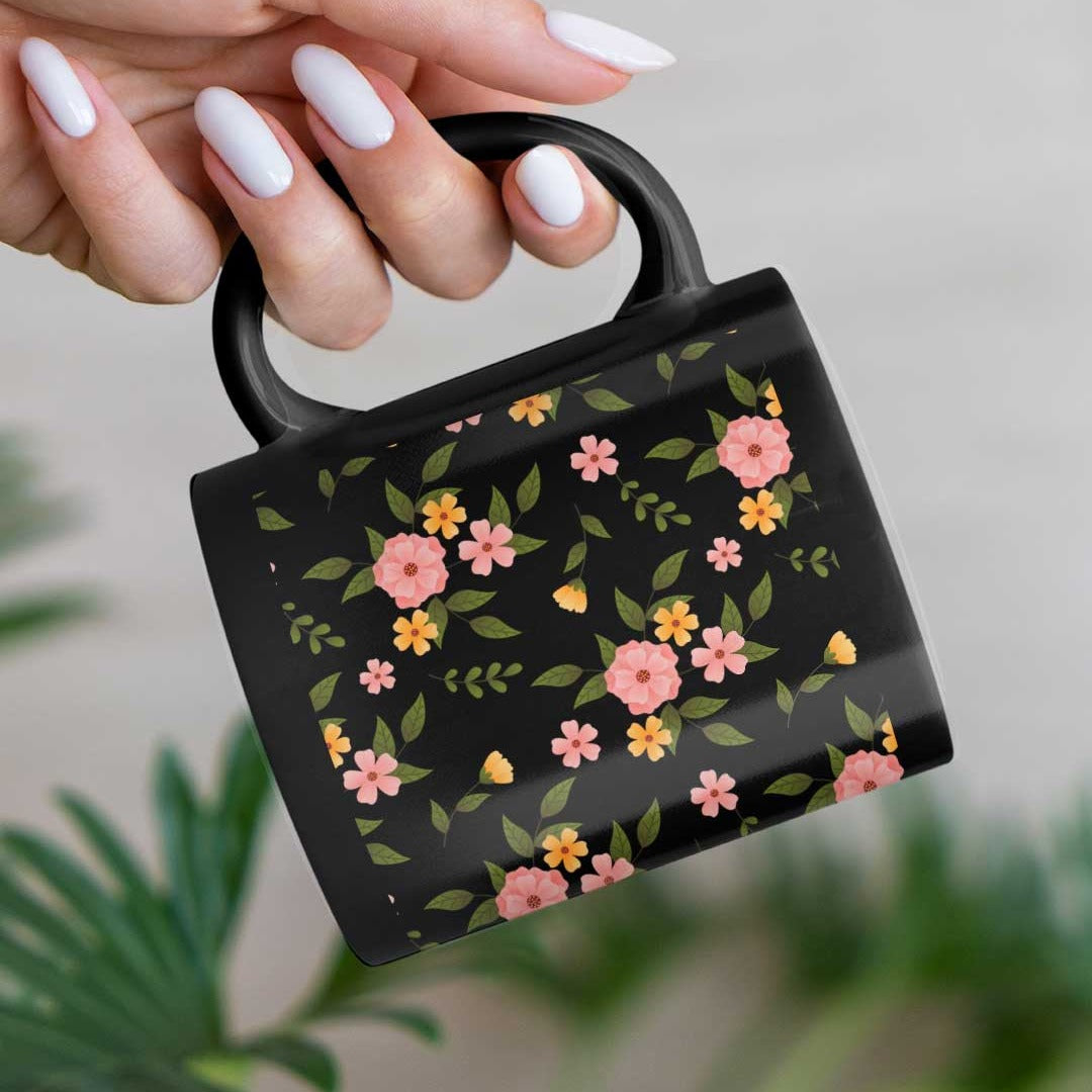 Sk Periwinkle Black Coffee Mug | Macmerise