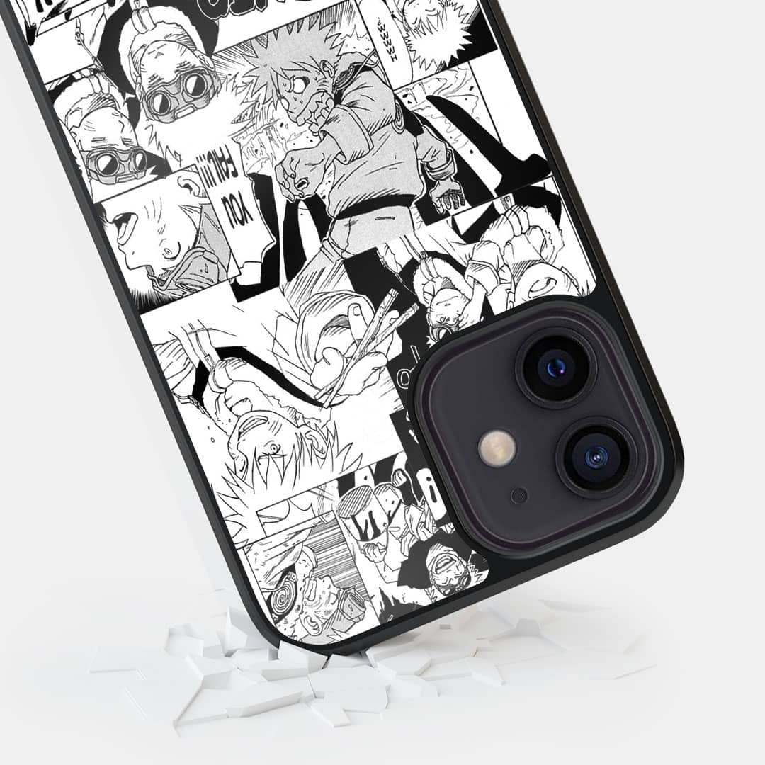 Naruto Collage Glass iPhone Case for iPhone 12 | Macmerise
