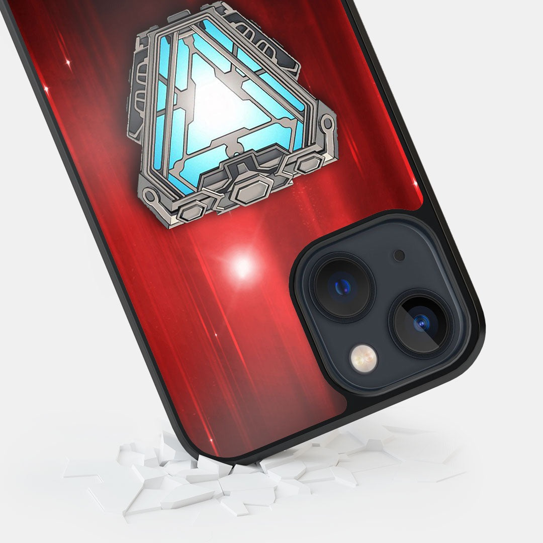 Iron Man Infinity Arc Reactor Glass iPhone Case for iPhone 13 Mini | Macmerise