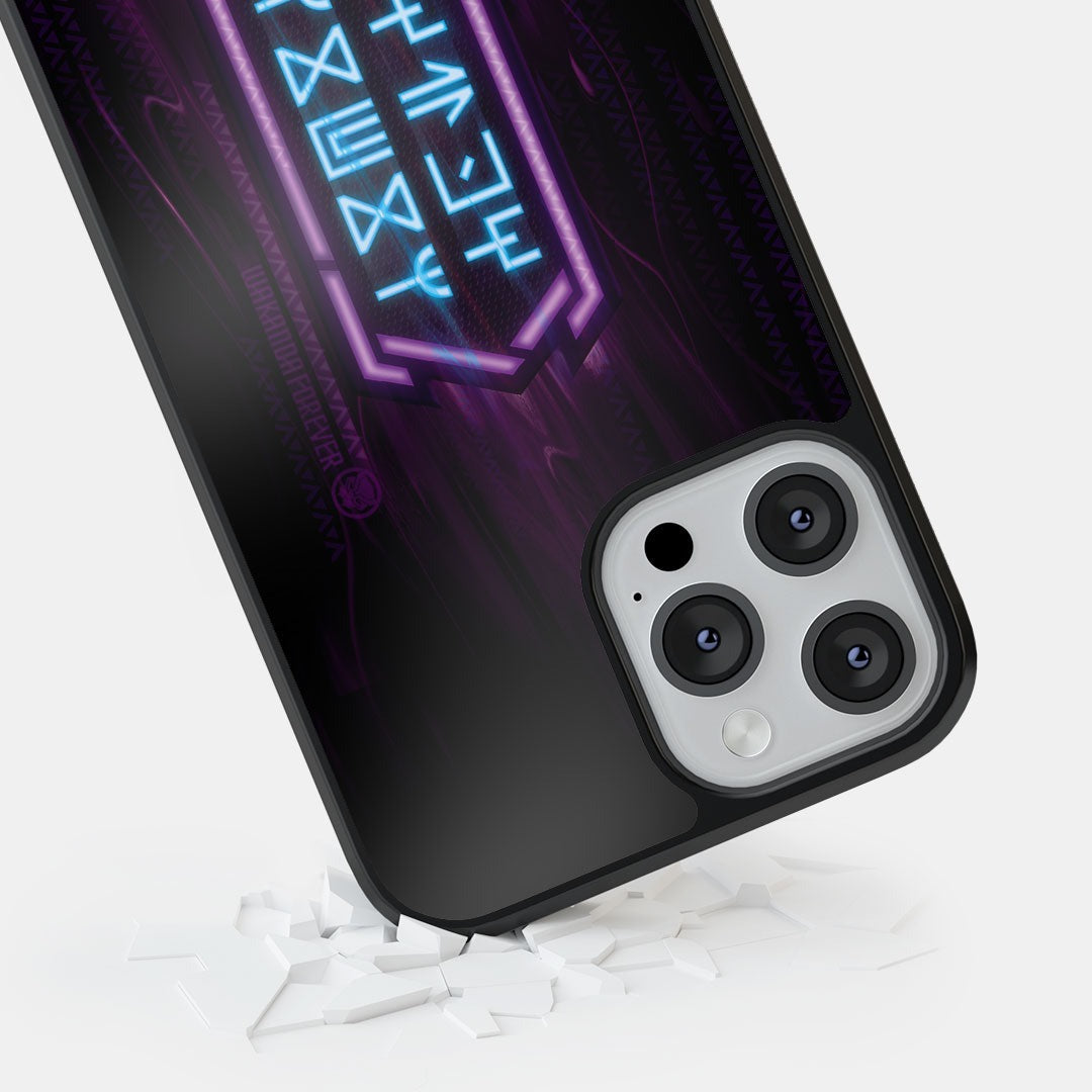 Wakanda Forever Script Glass iPhone Case for iPhone 13 Pro Max | Macmerise