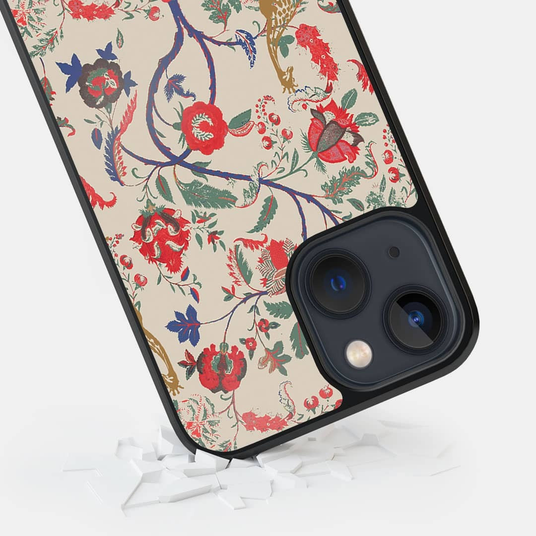 Payal Singhal Giraffe Print Glass iPhone Case for iPhone 13 Mini | Macmerise