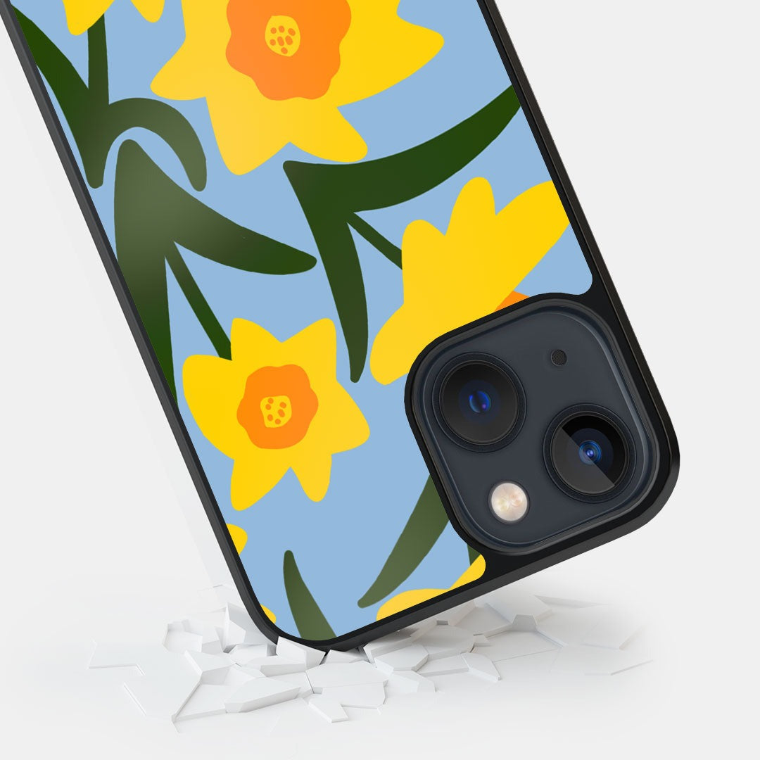 Blossom Breeze Glass iPhone Case for iPhone 13 | Macmerise