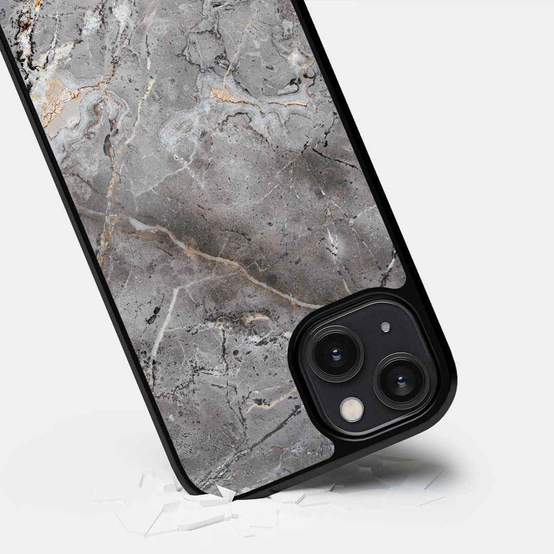 Graphite Hues Glass iPhone Case for iPhone 14 | Macmerise