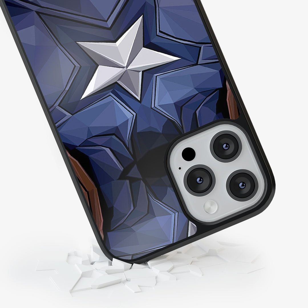 Captain America Vintage Suit Glass iPhone Case for iPhone 13 Pro | Macmerise