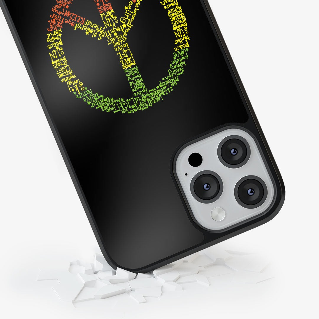 Symbol of Peace Glass iPhone Case for iPhone 13 Pro | Macmerise