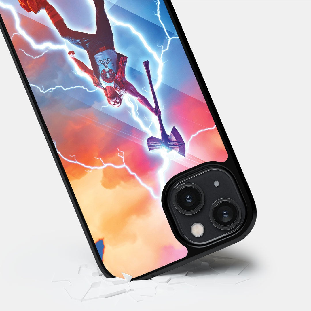 Raise the Stormbreaker Glass iPhone Case for iPhone 14 | Macmerise