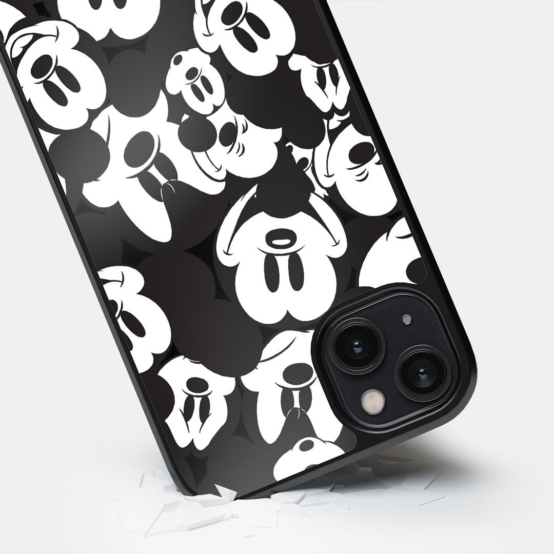 Mickey Smileys Glass iPhone Case for iPhone 14 Plus | Macmerise