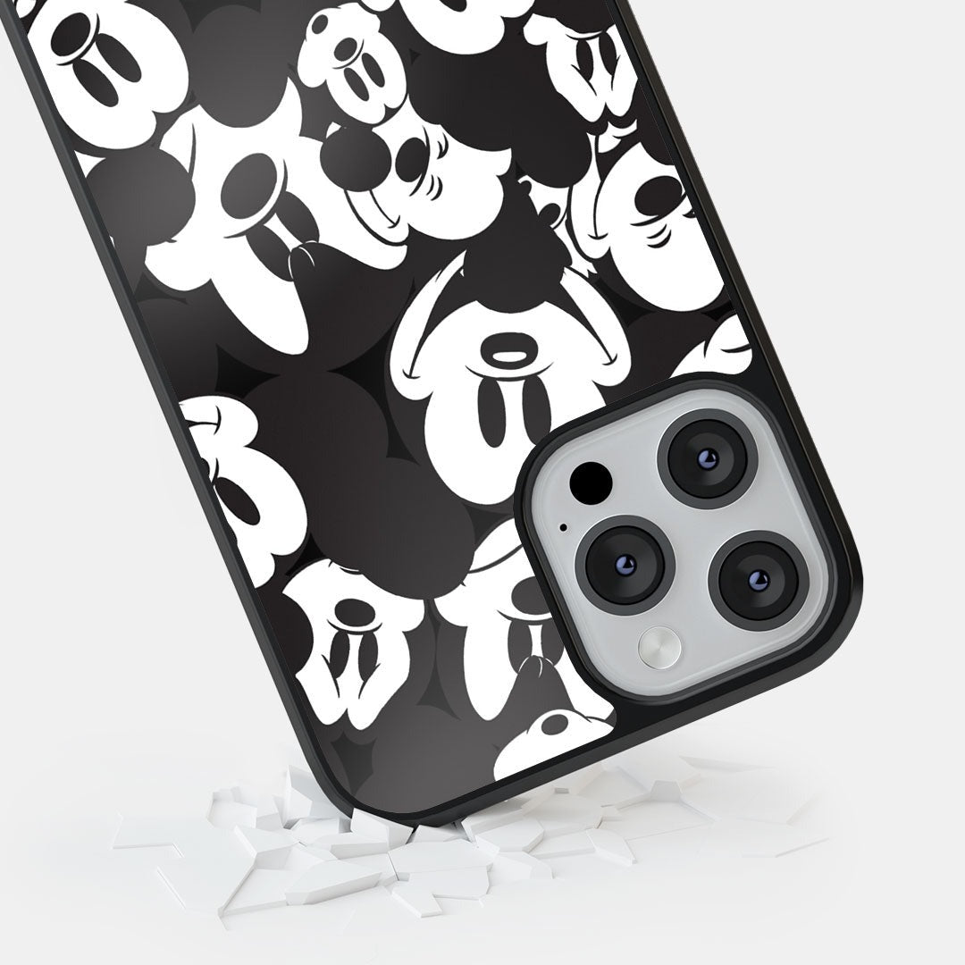 Mickey Smileys Glass iPhone Case for iPhone 12 Pro Max | Macmerise