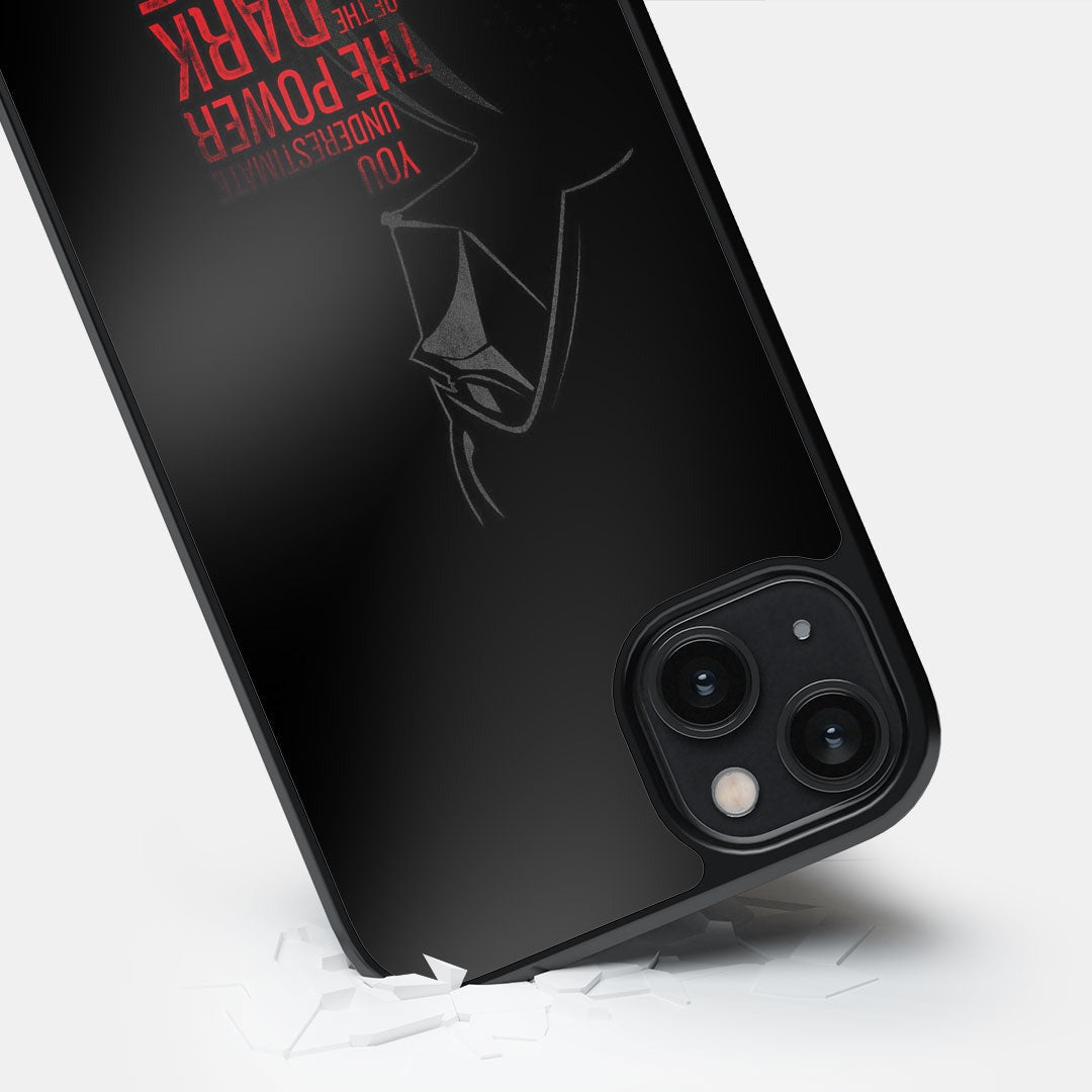 the Dark Side Glass iPhone Case for iPhone 14 Plus | Macmerise