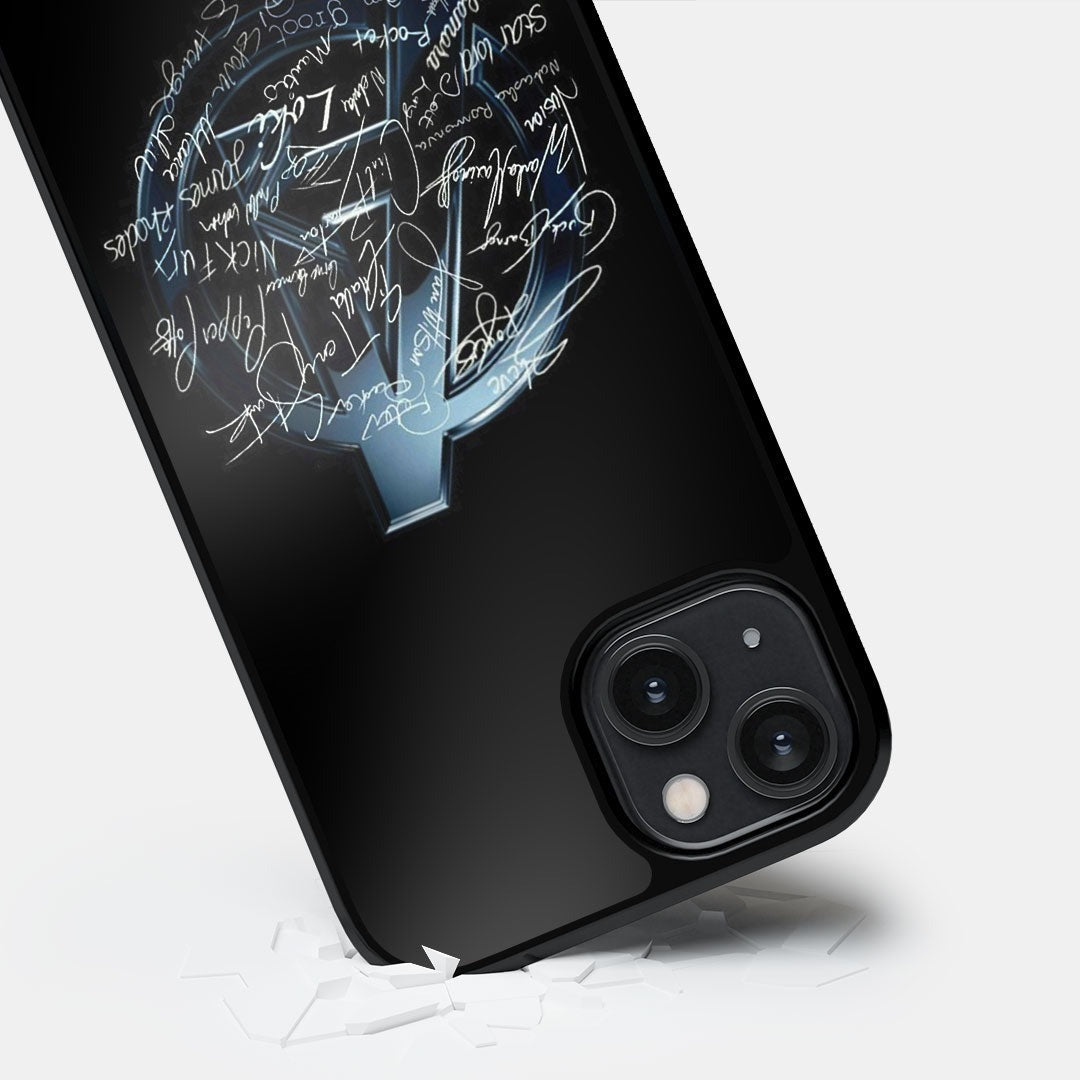 Avengers Nostalgia Glass iPhone Case for iPhone 14 | Macmerise