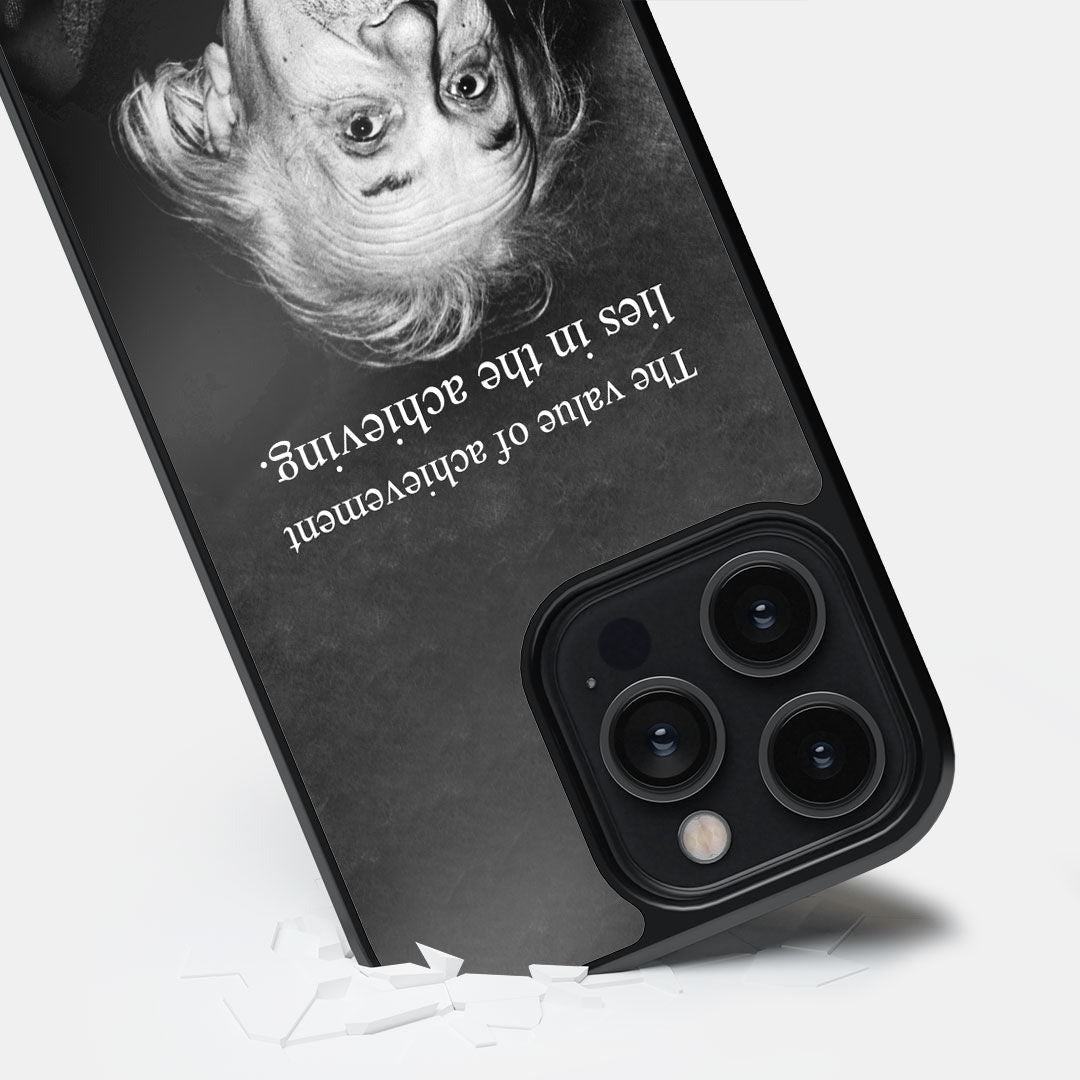 Achieving Albert Einstein Glass iPhone Case for iPhone 14 Pro Max | Macmerise