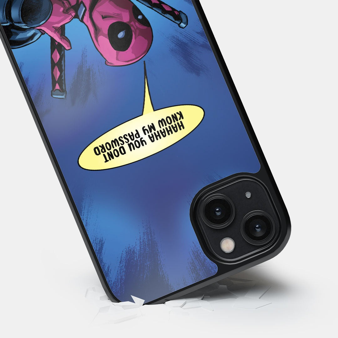 Deadpool Encrypted Glass iPhone Case for iPhone 14 Plus | Macmerise