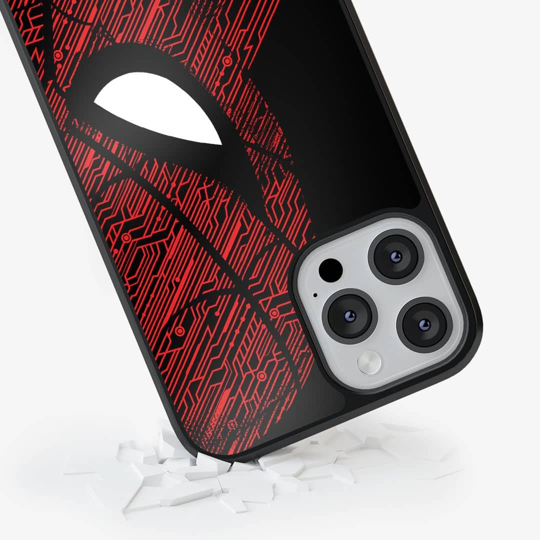 Sketch Out Spider Man Glass iPhone Case for iPhone 13 Pro | Macmerise