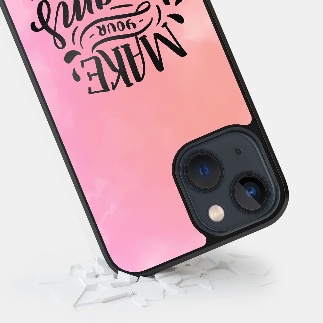 Make Dreams Happen Glass iPhone Case for iPhone 13 | Macmerise