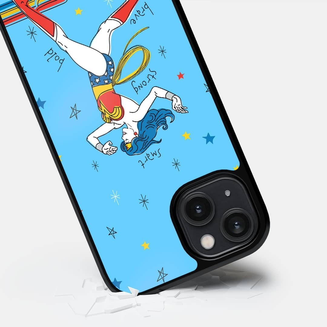 Wonder Comic Glass iPhone Case for iPhone 14 | Macmerise