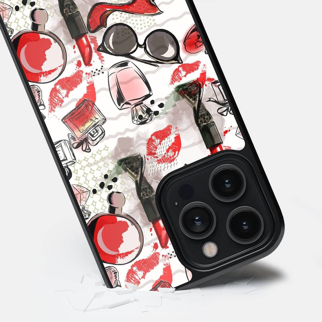 Fashionista Essentials Glass iPhone Case for iPhone 14 Pro Max | Macmerise