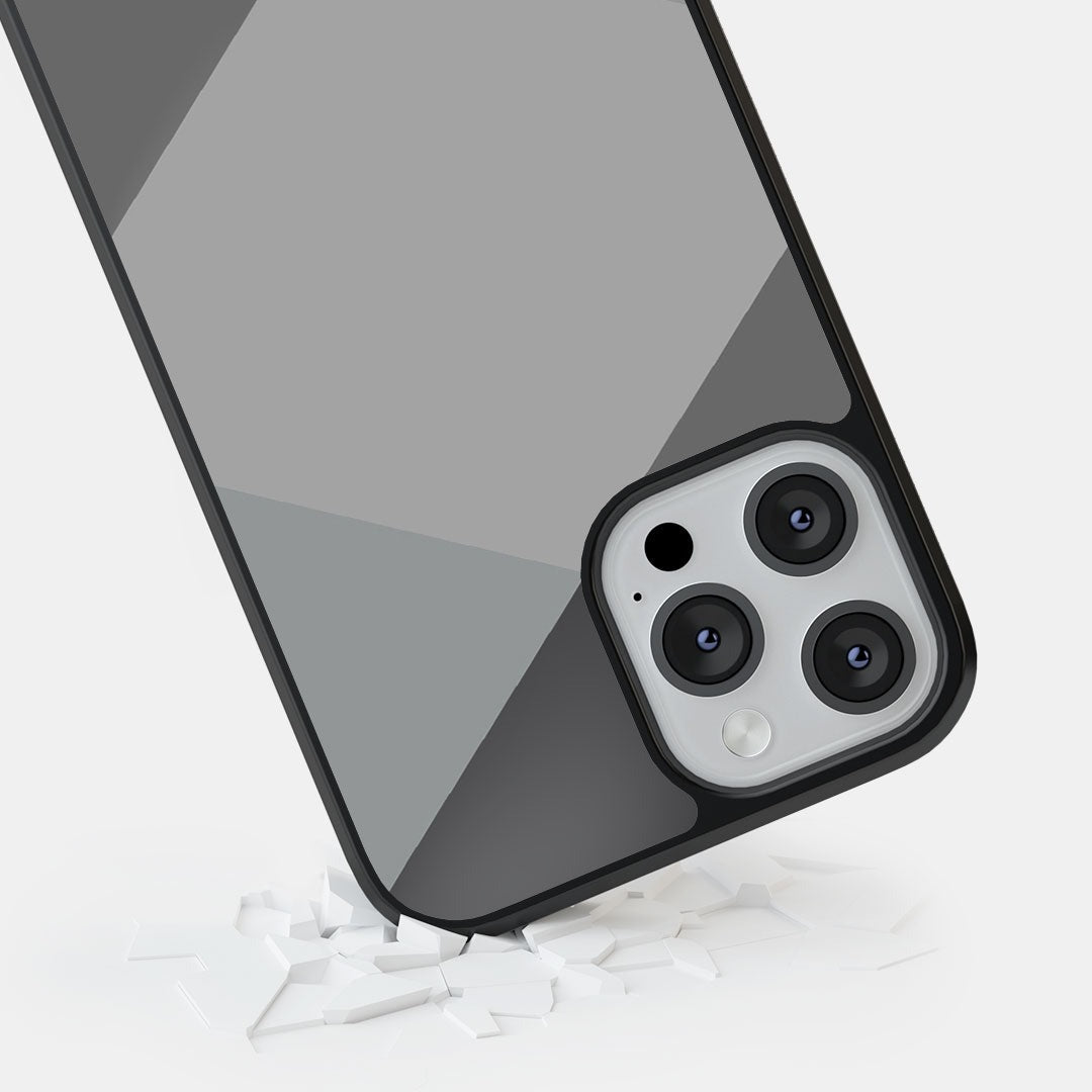 Criss Cross Grey Glass iPhone Case for iPhone 12 Pro | Macmerise