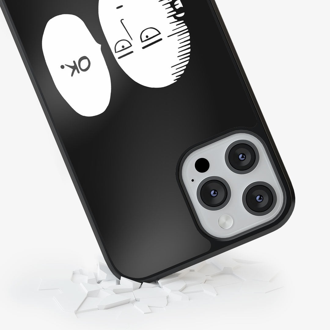 Saitama Not Impressed Glass iPhone Case for iPhone 13 Pro | Macmerise