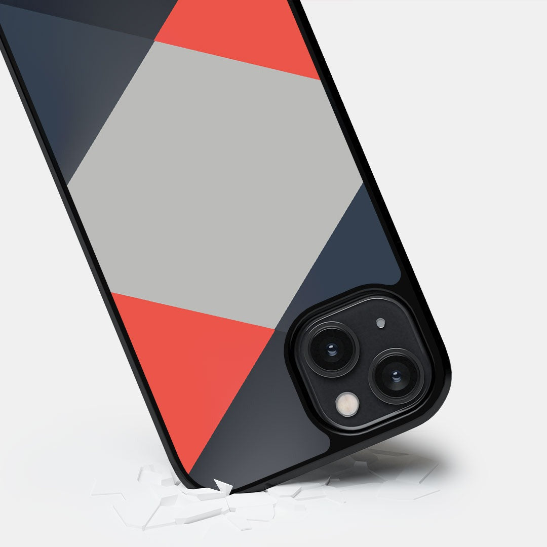 Criss Cross Coral Glass iPhone Case for iPhone 14 | Macmerise