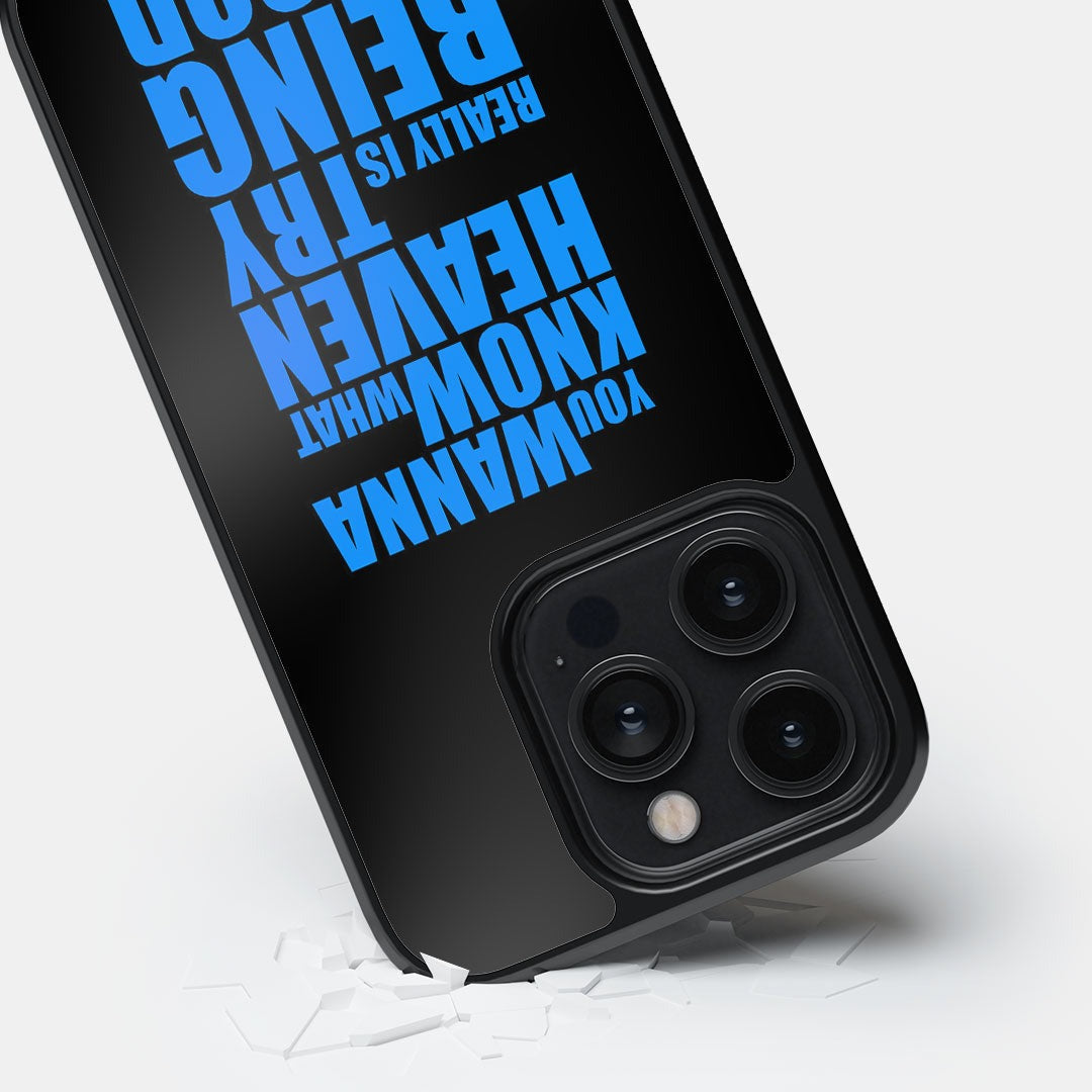 Try Being God Glass iPhone Case for iPhone 14 Pro | Macmerise