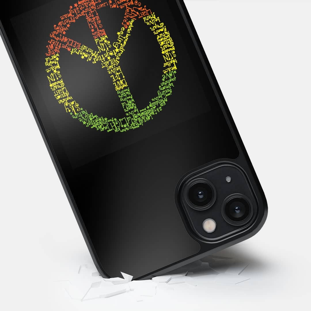 Symbol of Peace Glass iPhone Case for iPhone 14 Plus | Macmerise