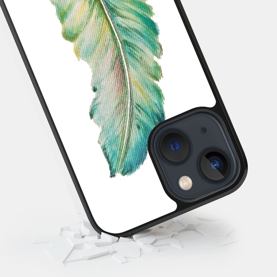 Sk Feather Art Glass iPhone Case for iPhone 13 | Macmerise