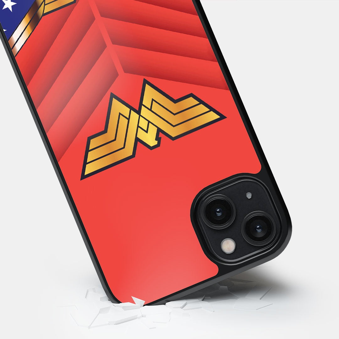 Suit Up Wonder Woman Glass iPhone Case for iPhone 14 Plus | Macmerise