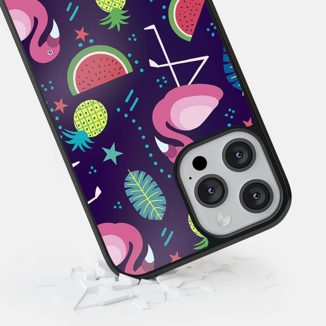 Flamingo Glass iPhone Case for iPhone 13 Pro Max | Macmerise