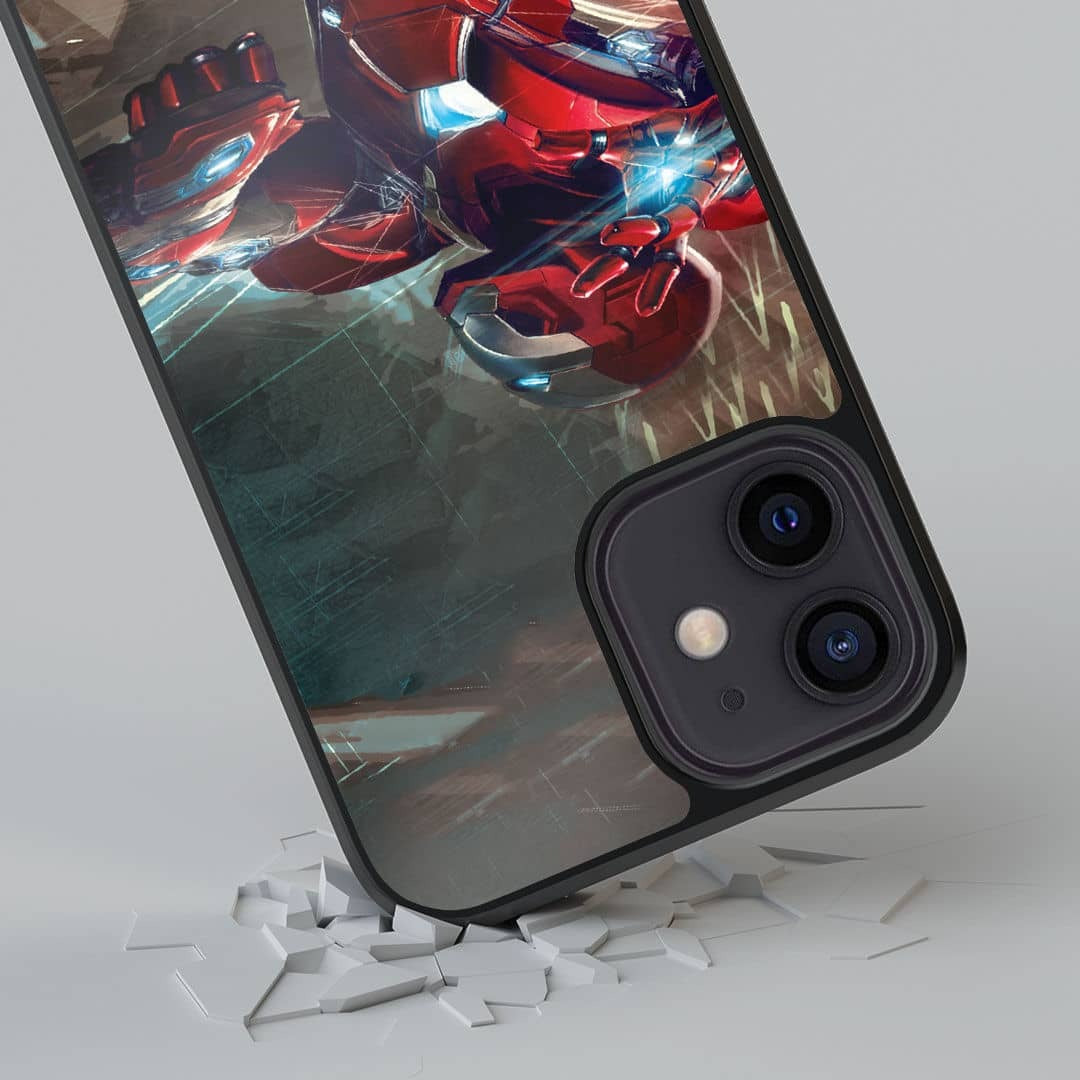 Ironman Attack Glass iPhone Case for iPhone 12 | Macmerise