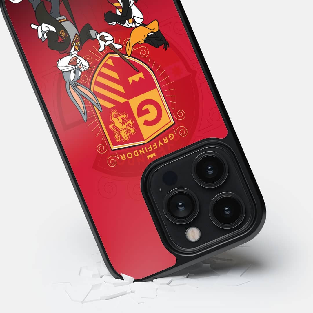 Looney Gryffindor Glass iPhone Case for iPhone 14 Pro | Macmerise
