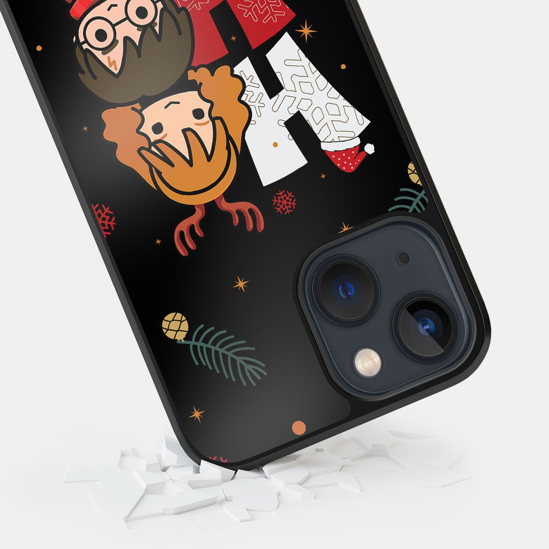 Harry Potter Ho Ho Ho Glass iPhone Case for iPhone 13 Mini | Macmerise