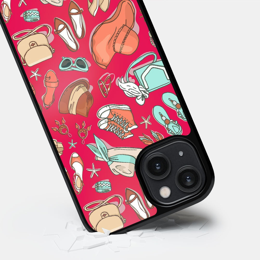 Pink Wanderlust Glass iPhone Case for iPhone 14 | Macmerise