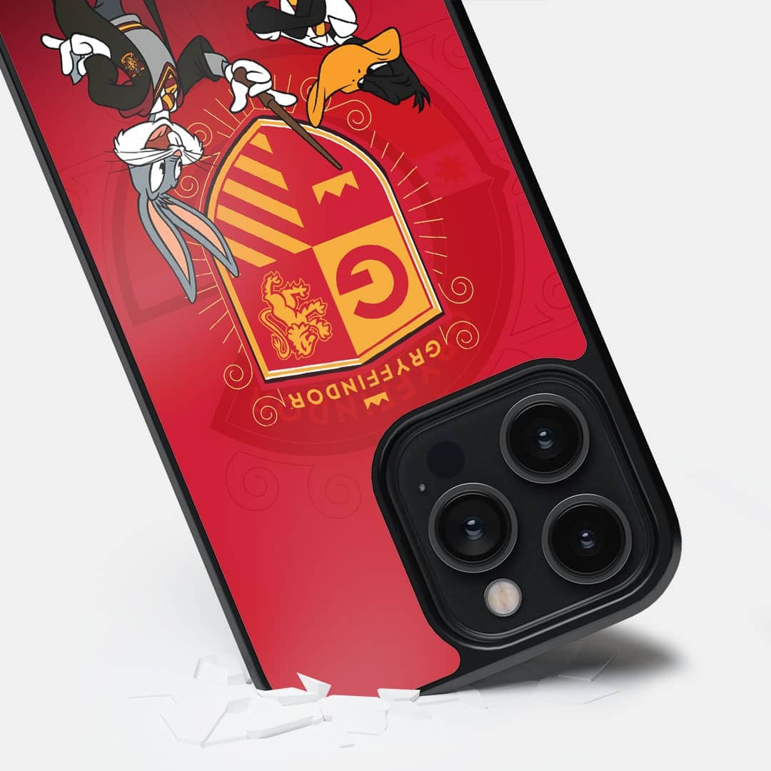 Looney Gryffindor Glass iPhone Case for iPhone 14 Pro Max | Macmerise