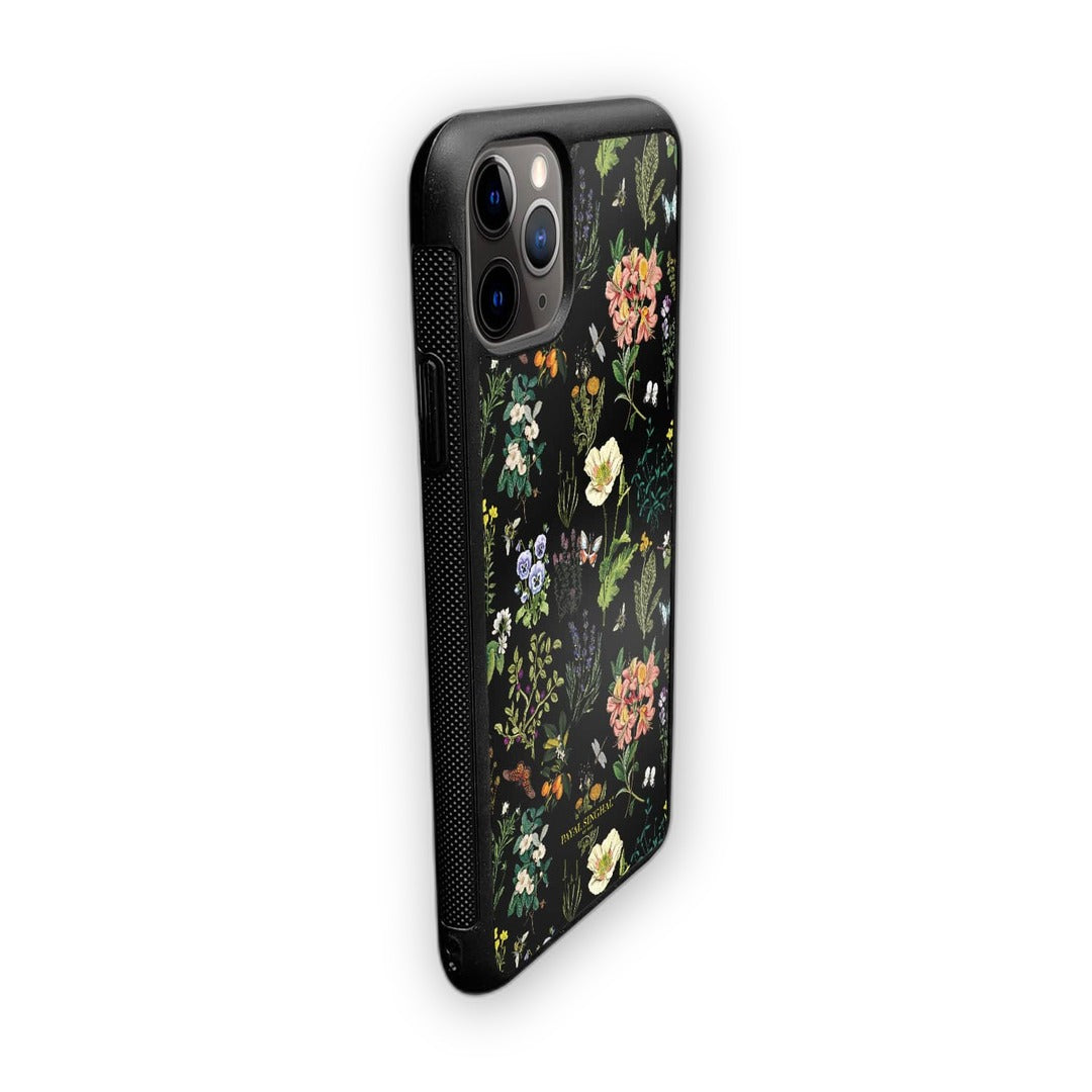 Payal Singhal Titli Black Glass iPhone Case for iPhone 11 Pro Max | Macmerise