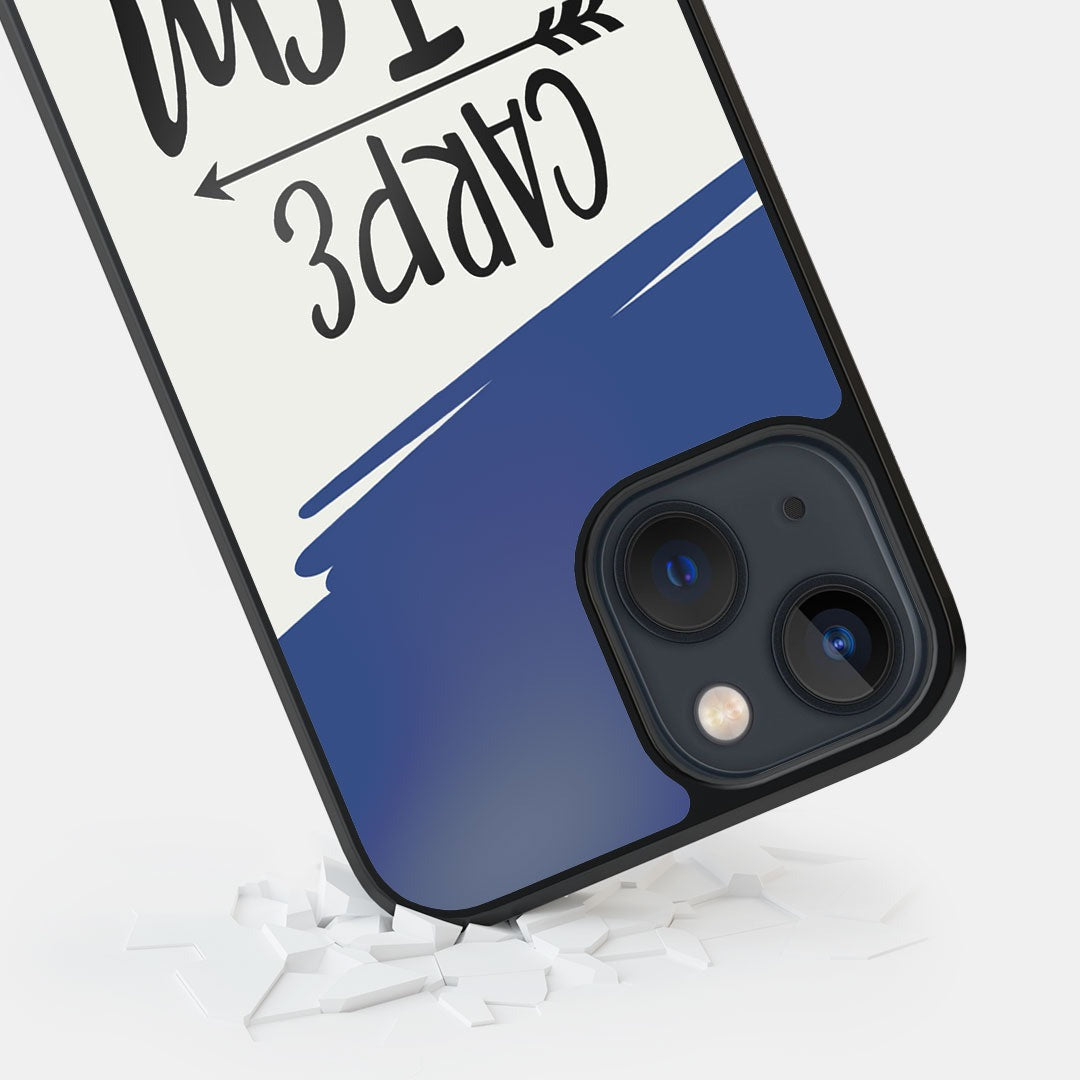 Carpe Diem Glass iPhone Case for iPhone 13 Mini | Macmerise