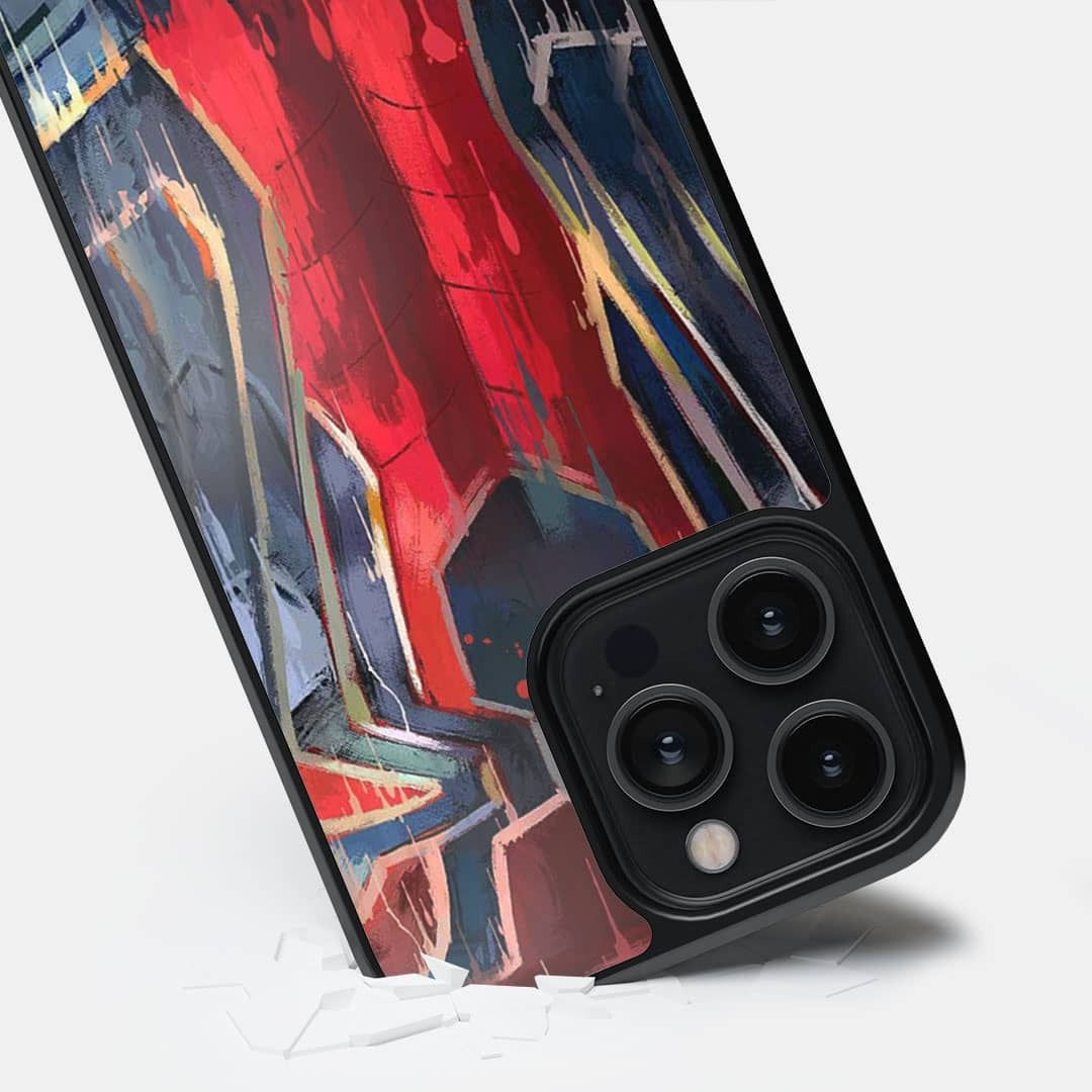 Grunge Suit Spidey Glass iPhone Case for iPhone 14 Pro Max | Macmerise
