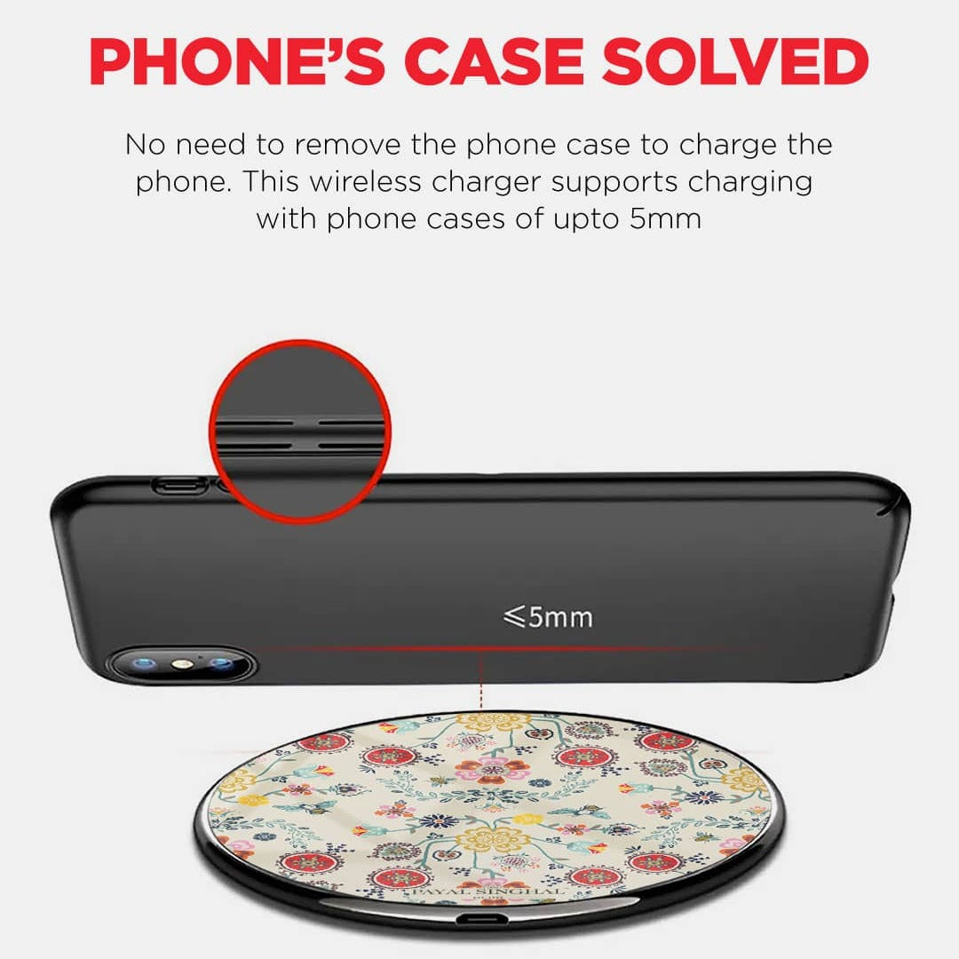 Payal Singhal Spring Wireless Charger 15w Glass | Macmerise
