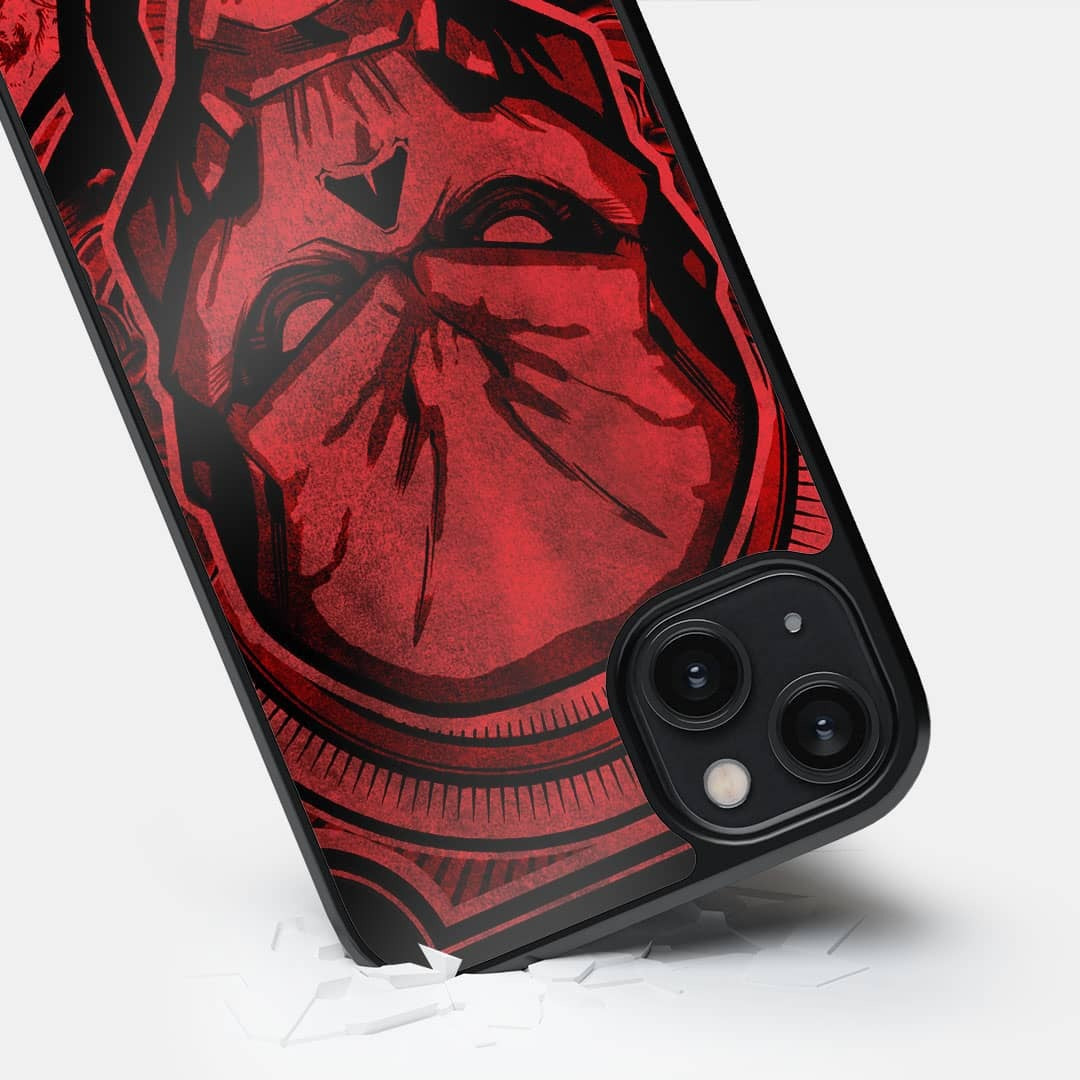 Red Skull Saga Glass iPhone Case for iPhone 14 Plus | Macmerise