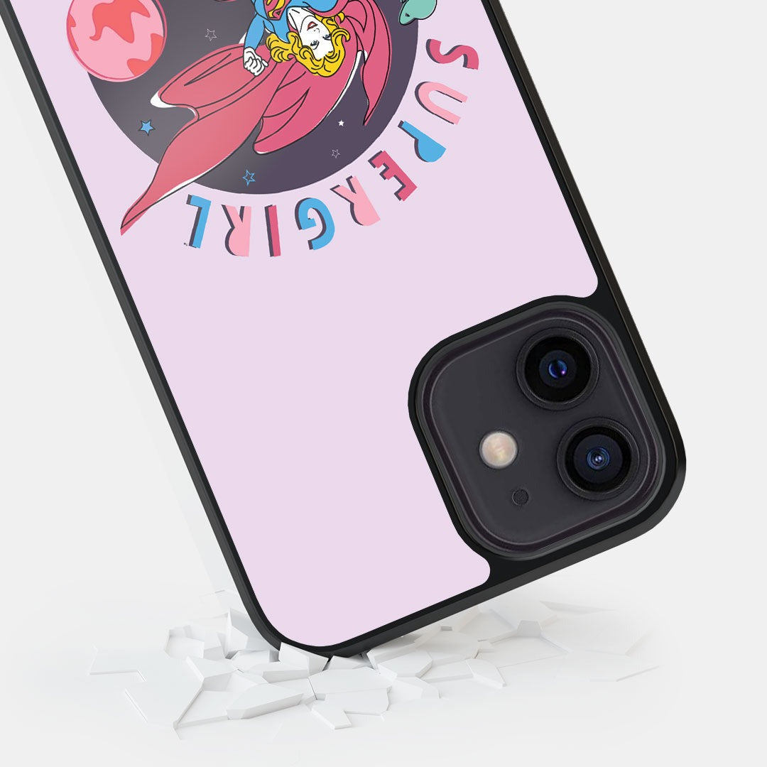 Supergirl Out of the World Glass iPhone Case for iPhone 12 | Macmerise