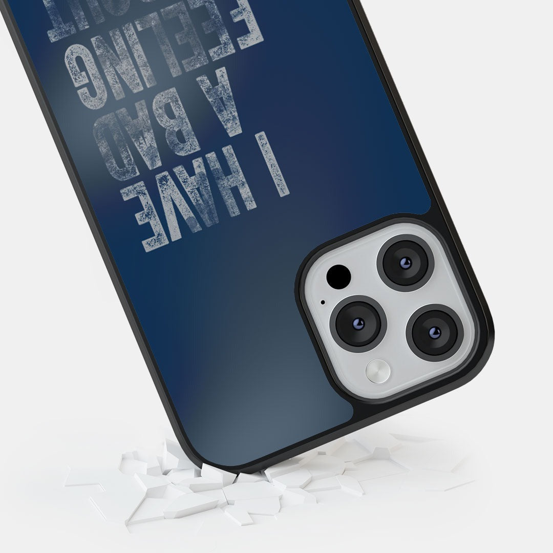 Bad Feeling Glass iPhone Case for iPhone 12 Pro | Macmerise