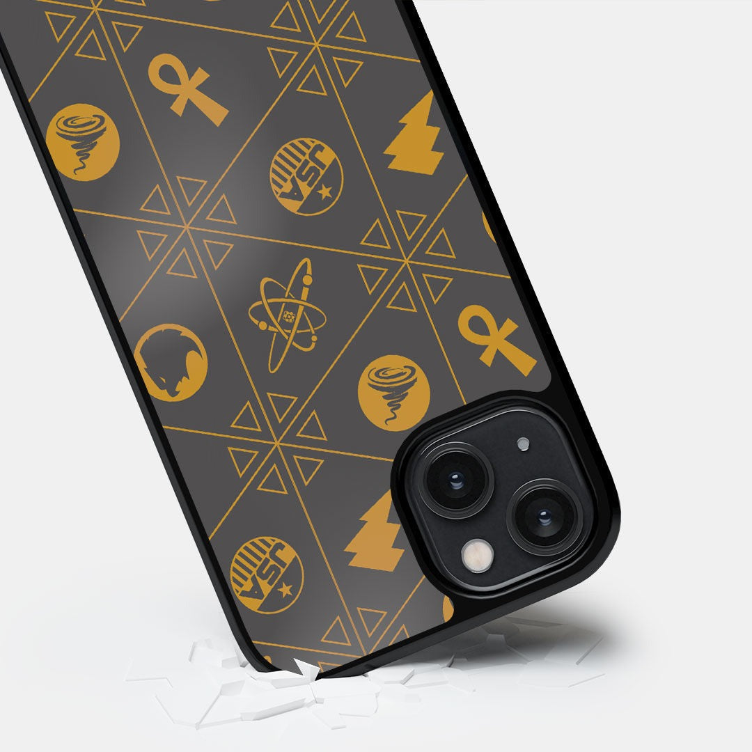 Jsa Pattern Glass iPhone Case for iPhone 14 | Macmerise