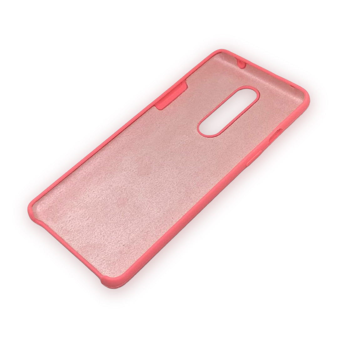Basics Phone Case for OnePlus 8 Silicone Coral Pink | Macmerise