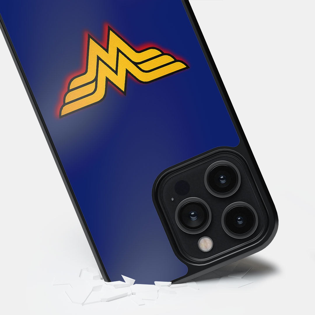 Logo Wonder Woman Glass iPhone Case for iPhone 14 Pro Max | Macmerise