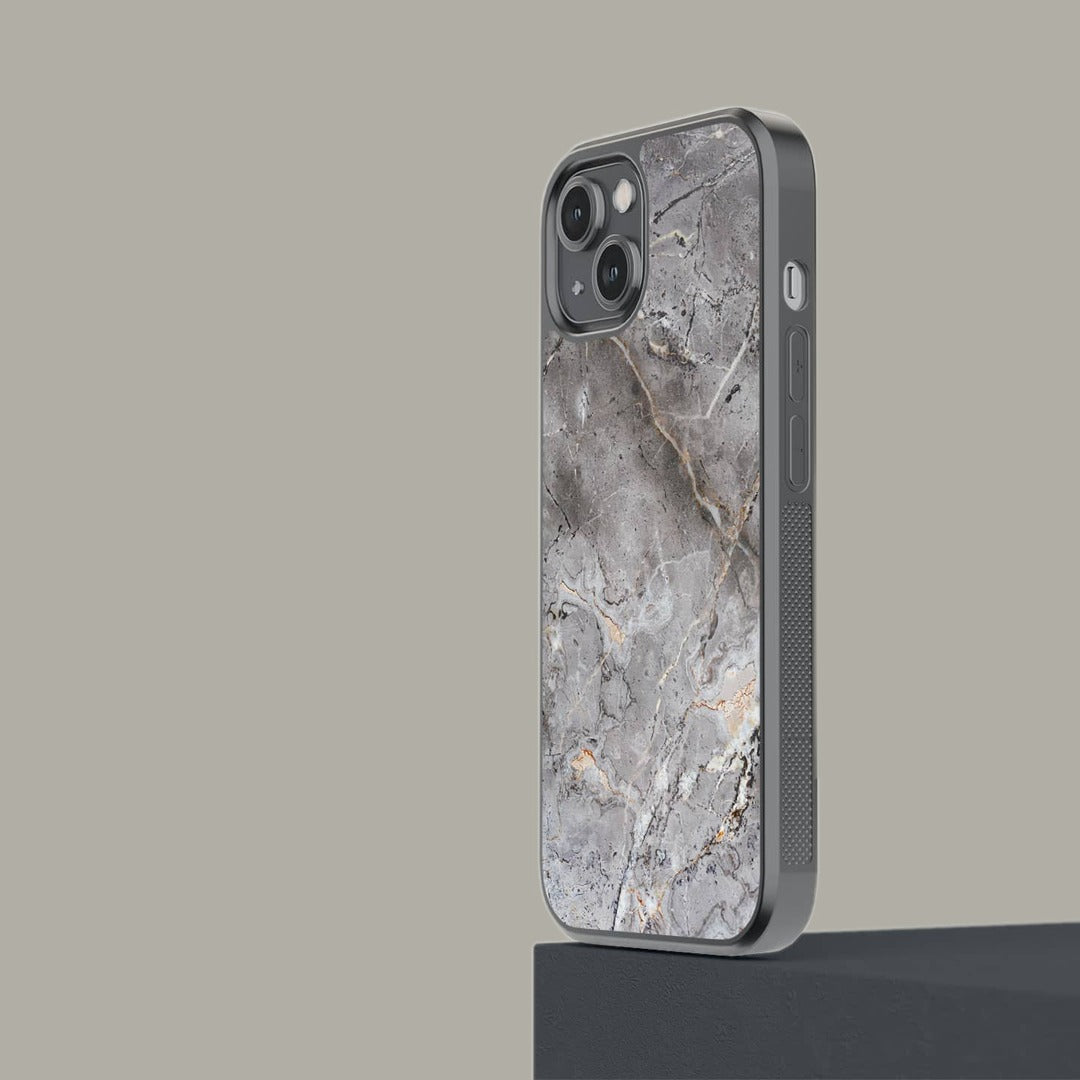 Graphite Hues Glass iPhone Case for iPhone 14 | Macmerise