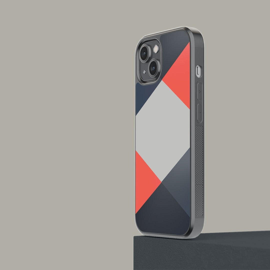 Criss Cross Coral Glass iPhone Case for iPhone 14 | Macmerise