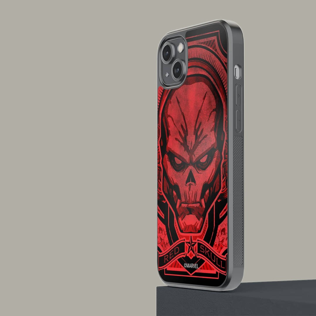 Red Skull Saga Glass iPhone Case for iPhone 14 Plus | Macmerise