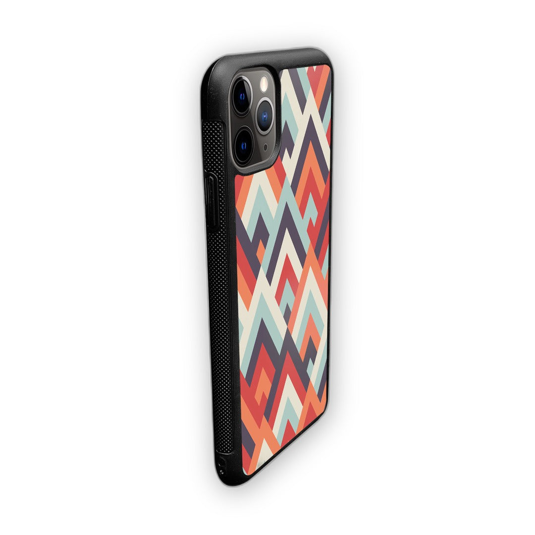 Symmetric Chevron Glass iPhone Case for iPhone 11 Pro Max | Macmerise