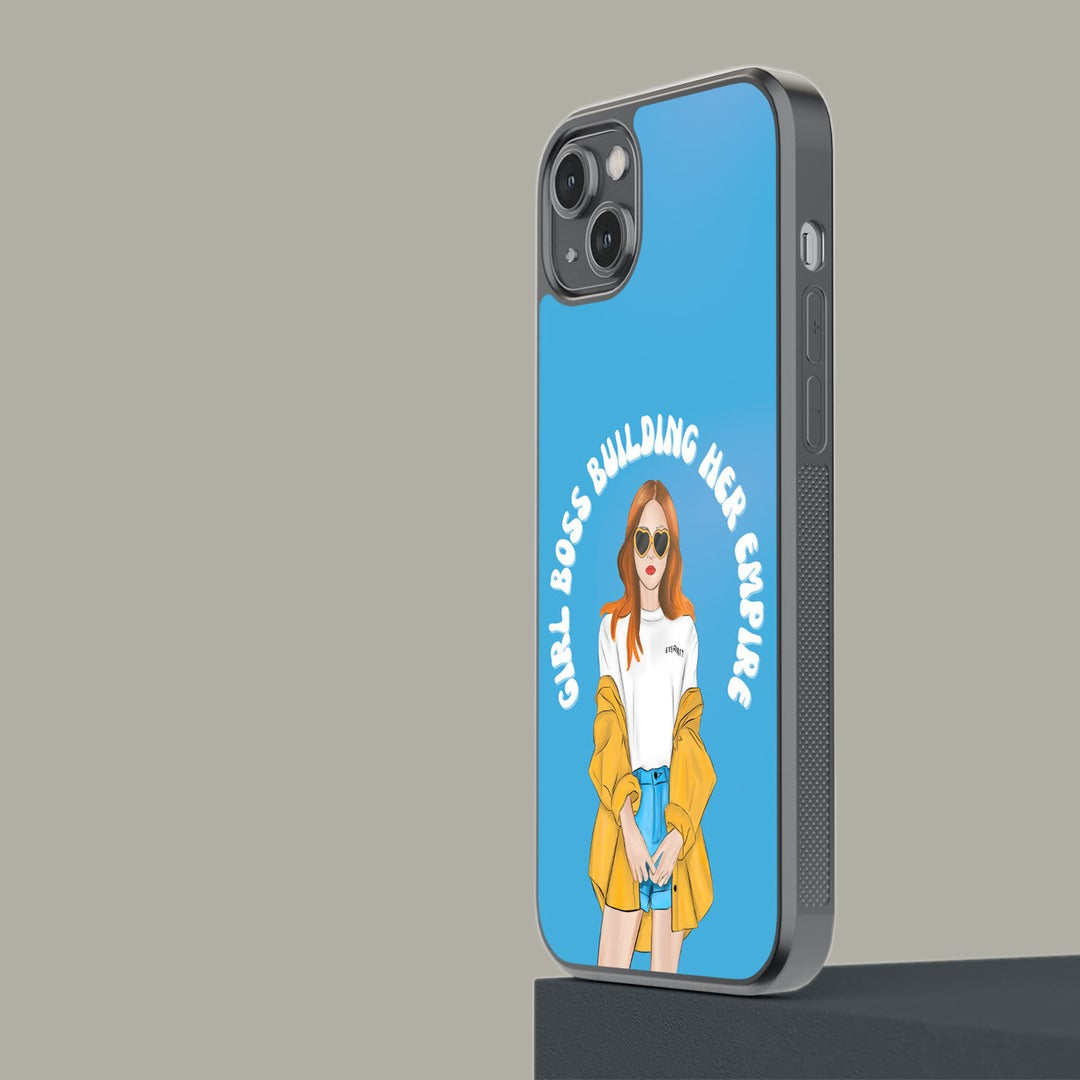Girl Boss Building Empire Glass iPhone Case for iPhone 14 Plus | Macmerise