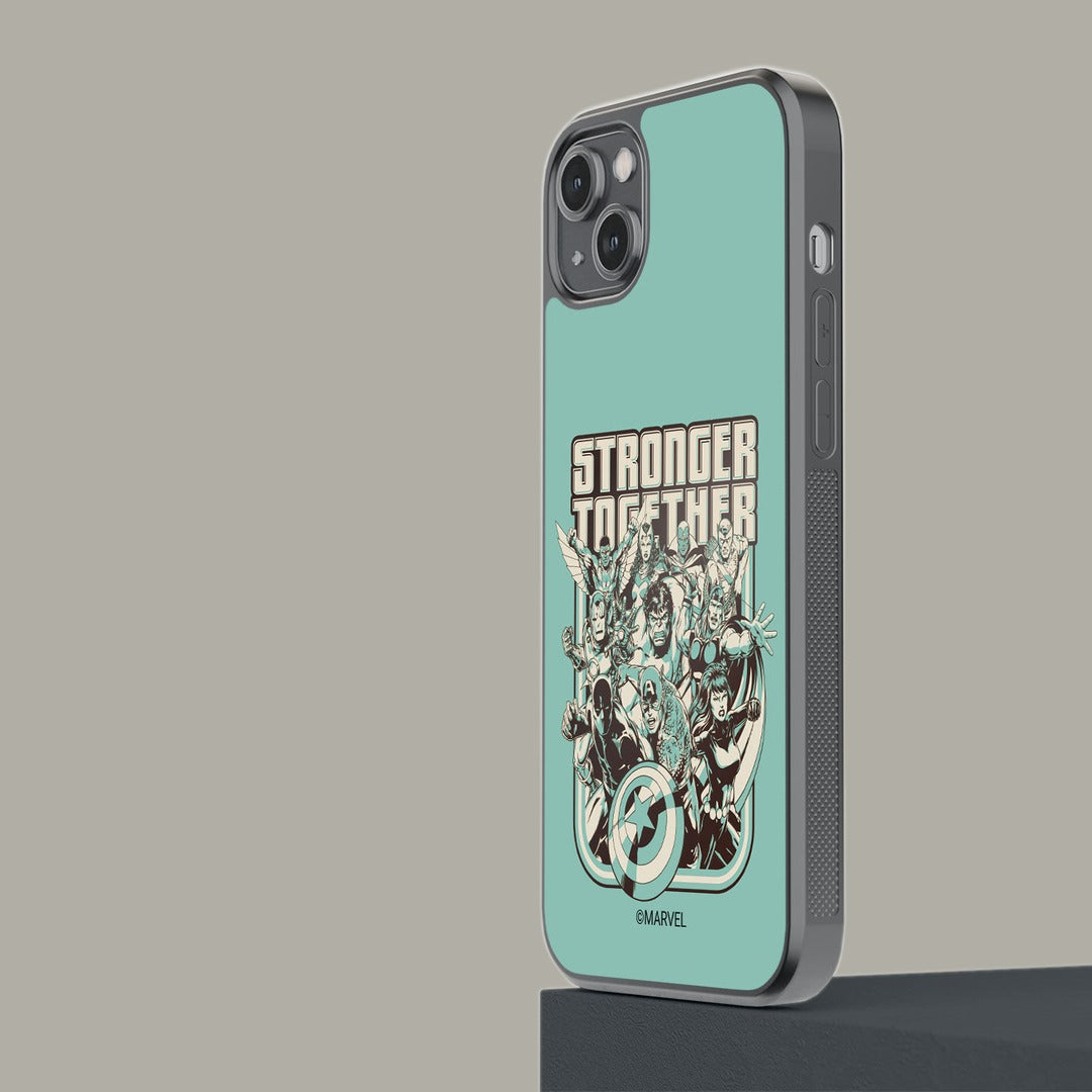 Stronger Together Sketch Glass iPhone Case for iPhone 14 Plus | Macmerise